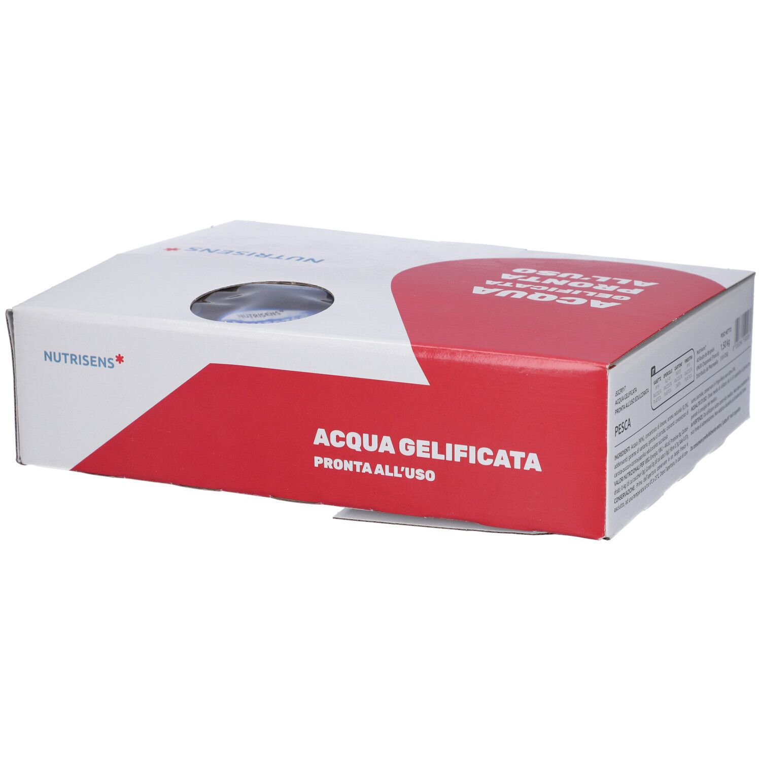 Acqua Gel Pack Acqua Gelificata/Edulcorata Pesca 12 Pezzi Da 125 Ml