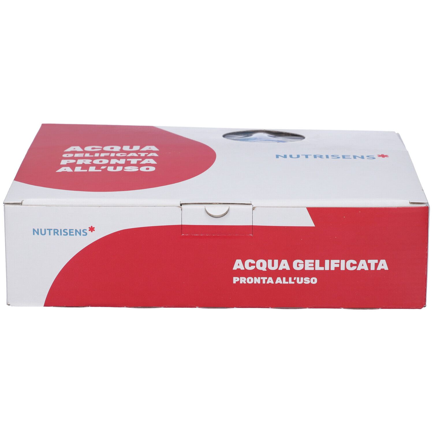 Acqua Gel Pack Acqua Gelificata/Edulcorata Pesca 12 Pezzi Da 125 Ml