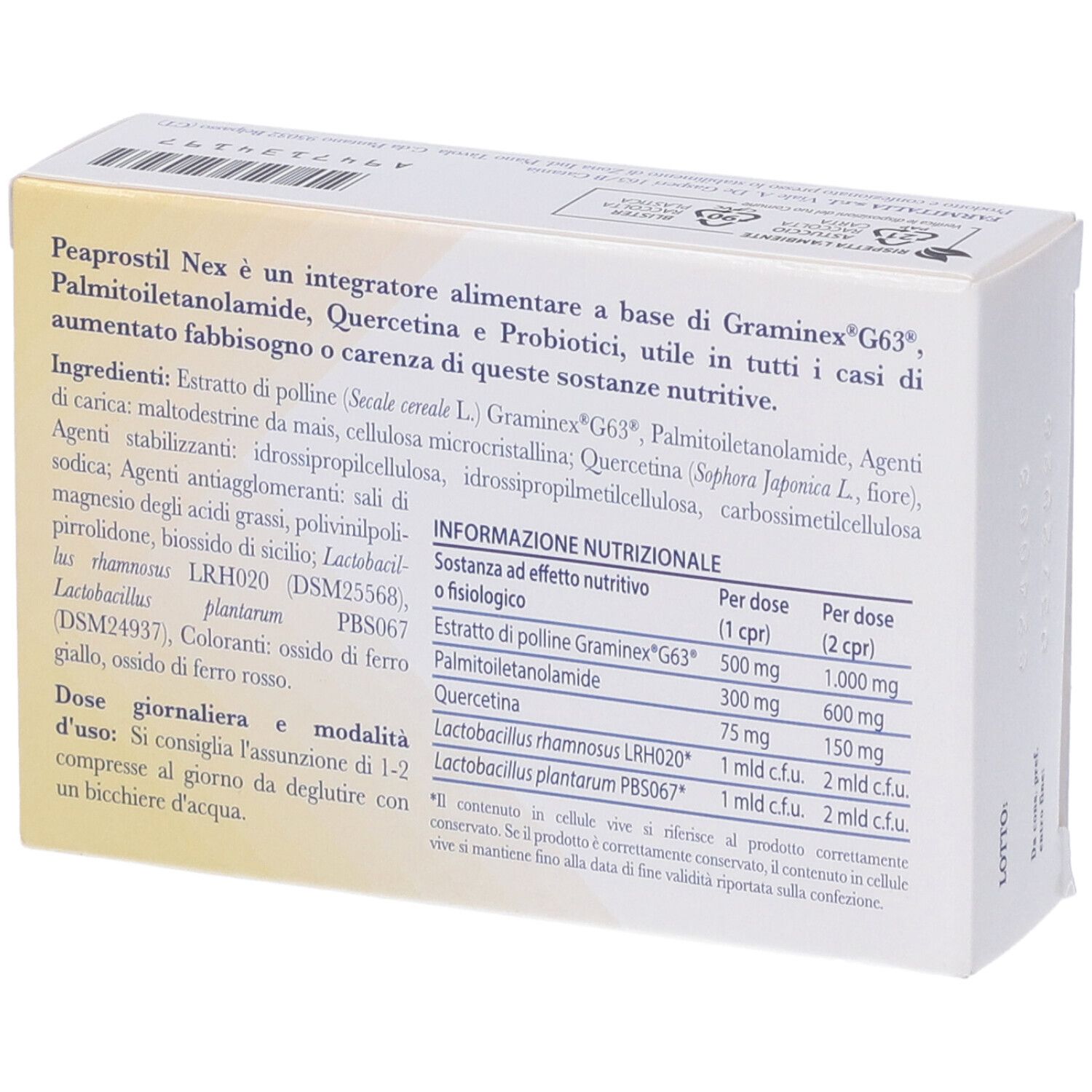 Peaprostil Nex 30 Compresse Tristrato