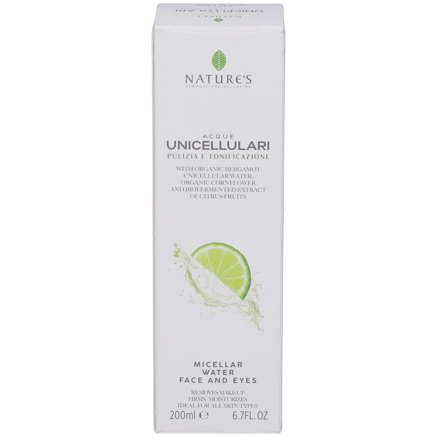 Acque Unicellulari Acqua Micellare Viso Occhi 200 Ml Nature'S