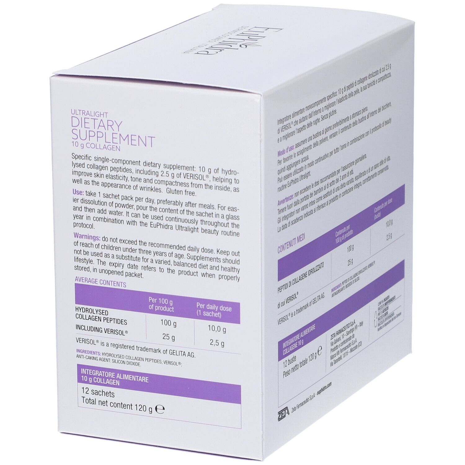 EUPHIDRA UL COLLAGENE 12BUST