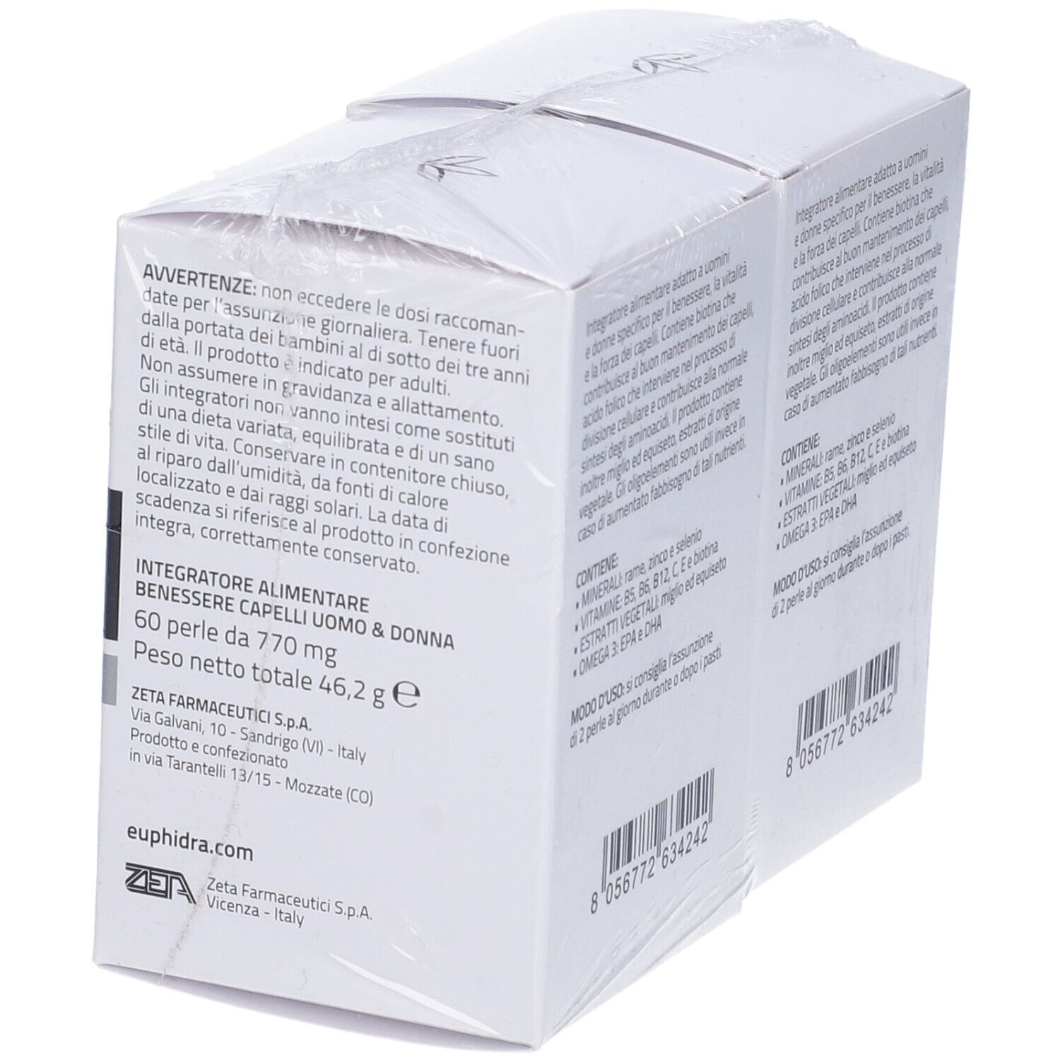 EuPhidra Benessere Capelli Uomo E Donna Set da 2