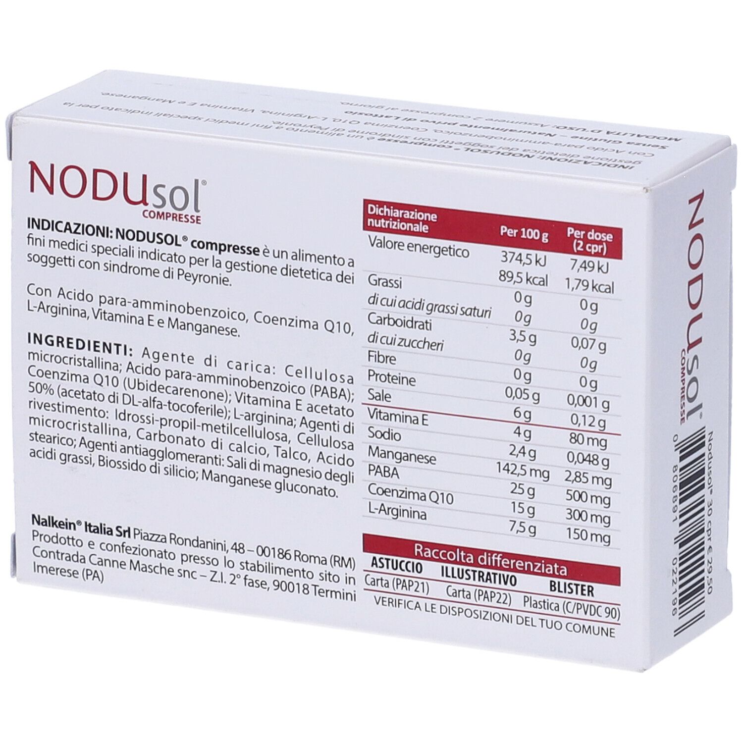 Nodusol 30 Compresse