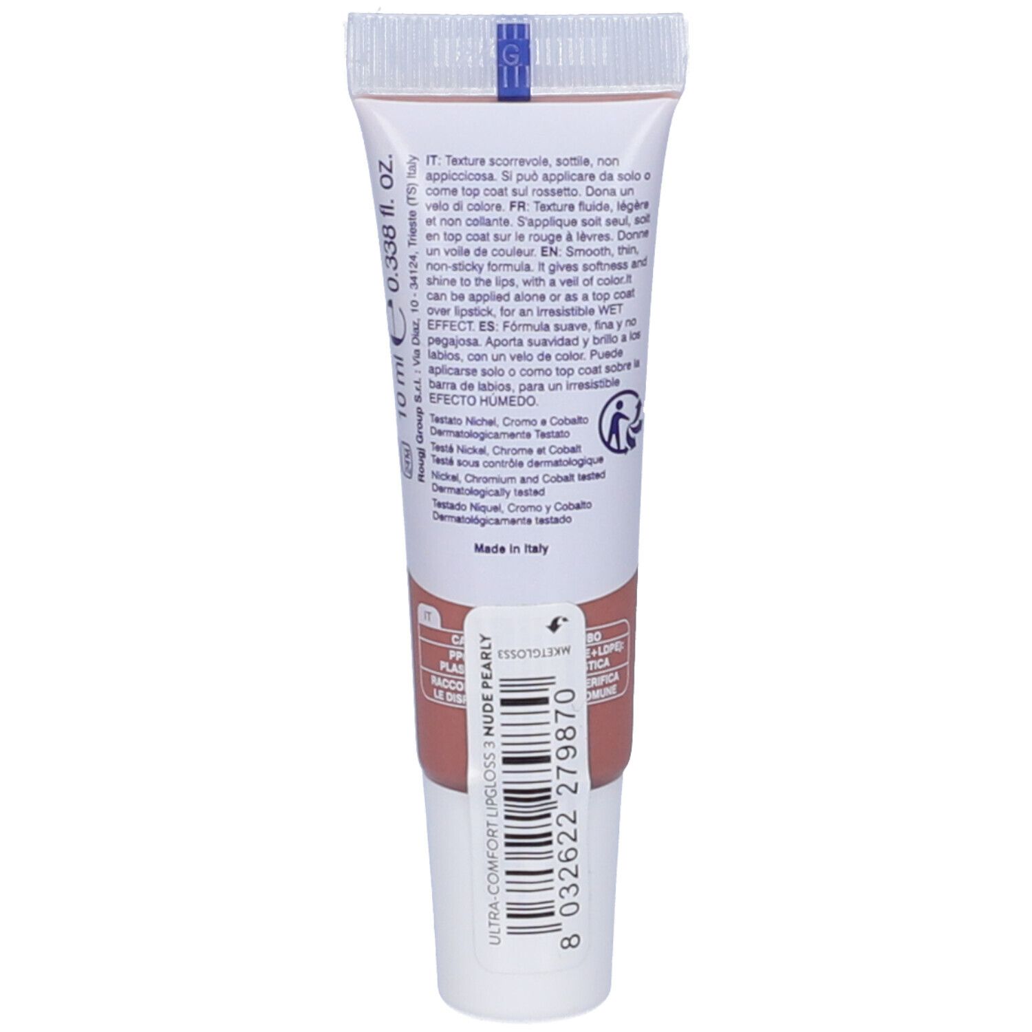 Rougj Etoile Ultra Comfort Lipgloss Tonalità 3 Nude Pearly