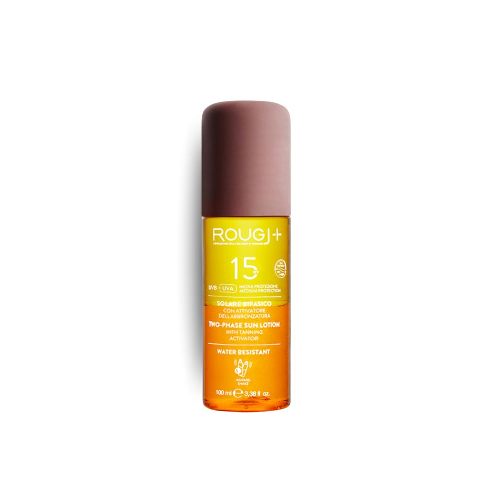 Rougj Solare Bifasico SPF15 con attivatore di melanina