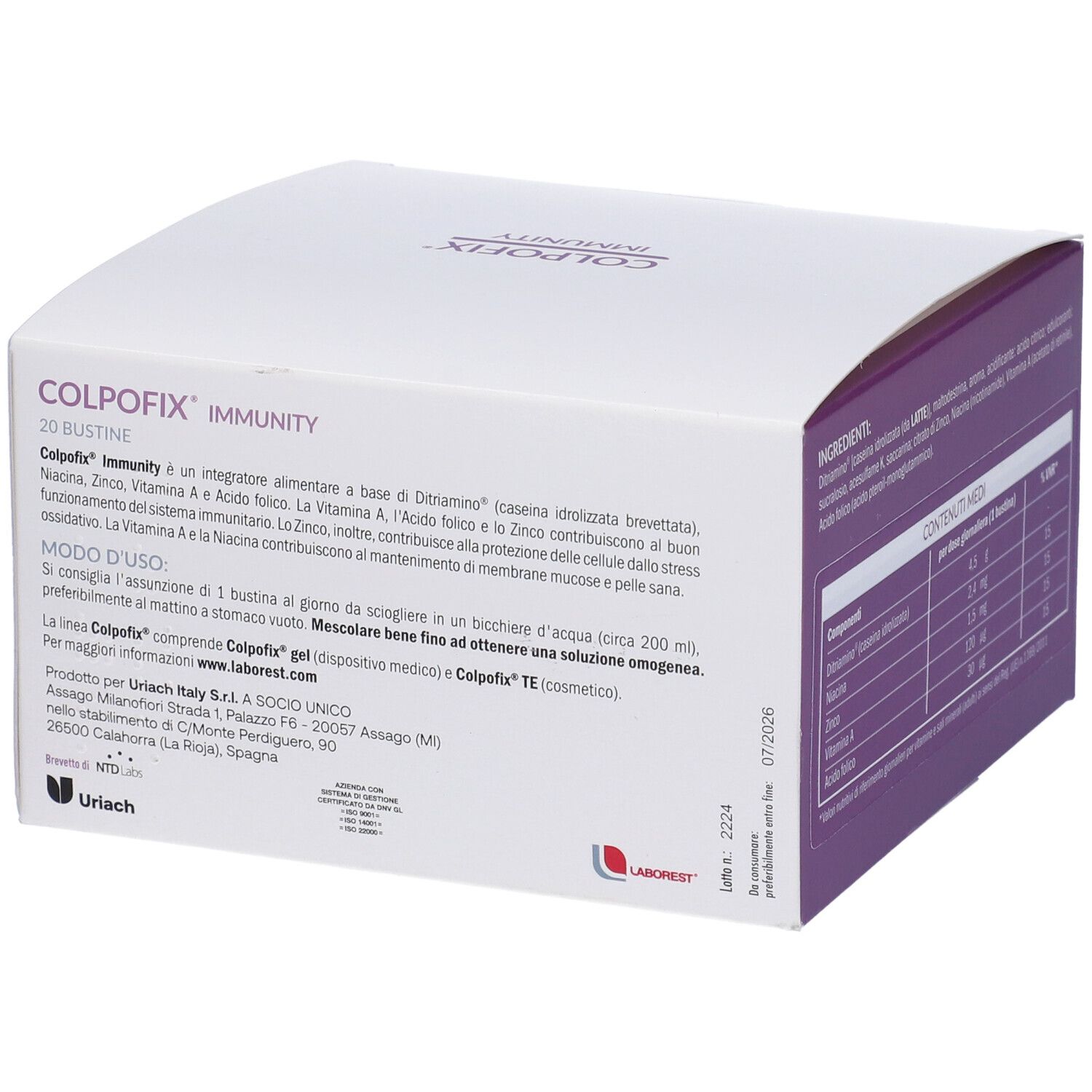 Colpofix Immunity 20 Bustine