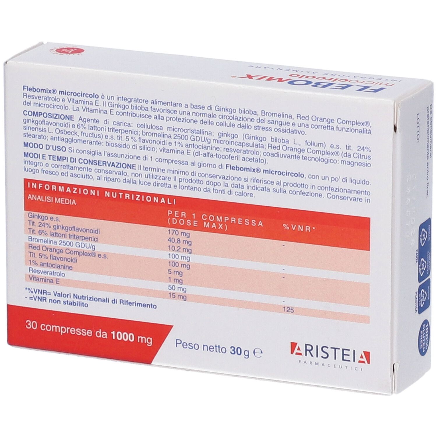 Flebomix Microcircolo 30 Compresse