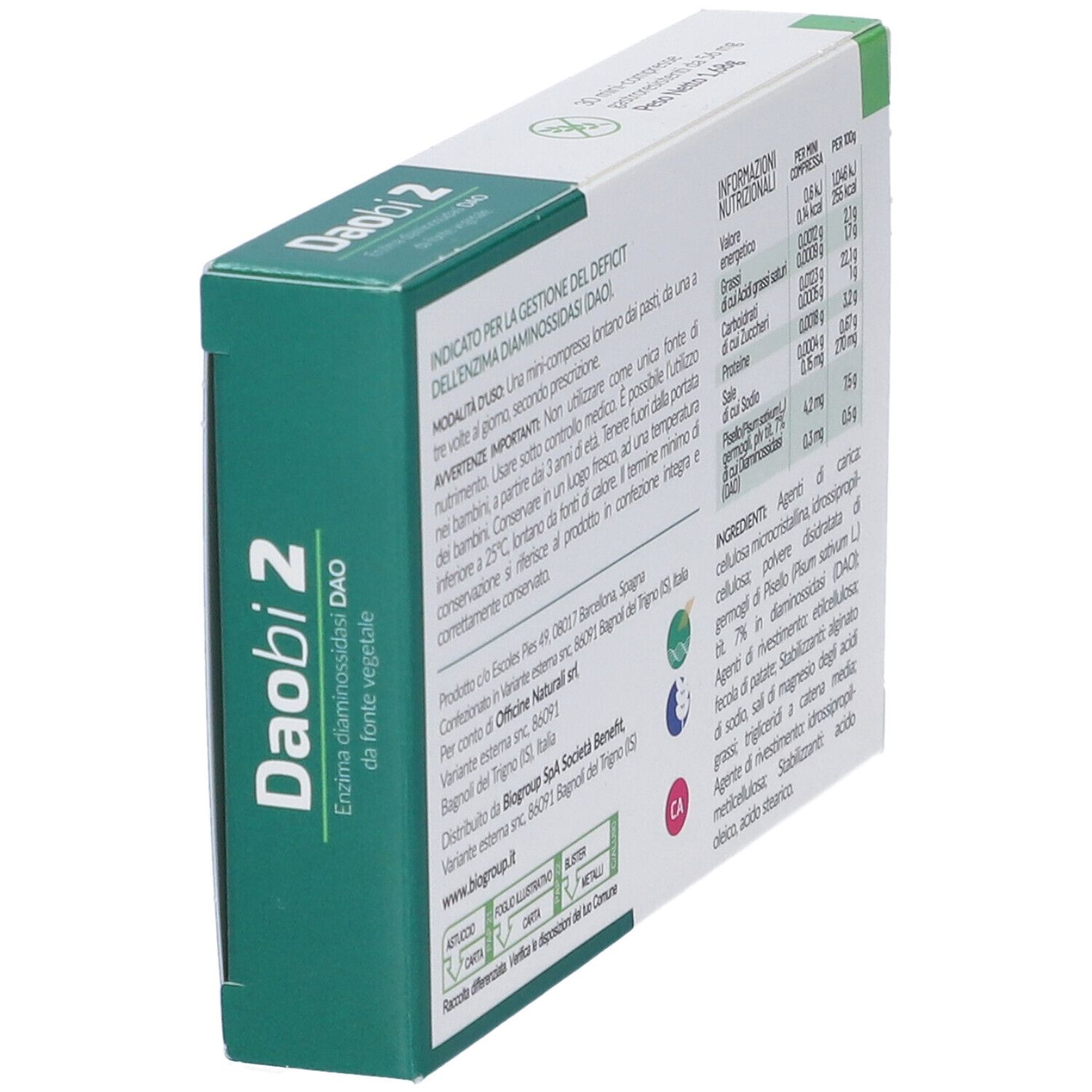 Daobi 2 30 Compresse Gastroresistenti