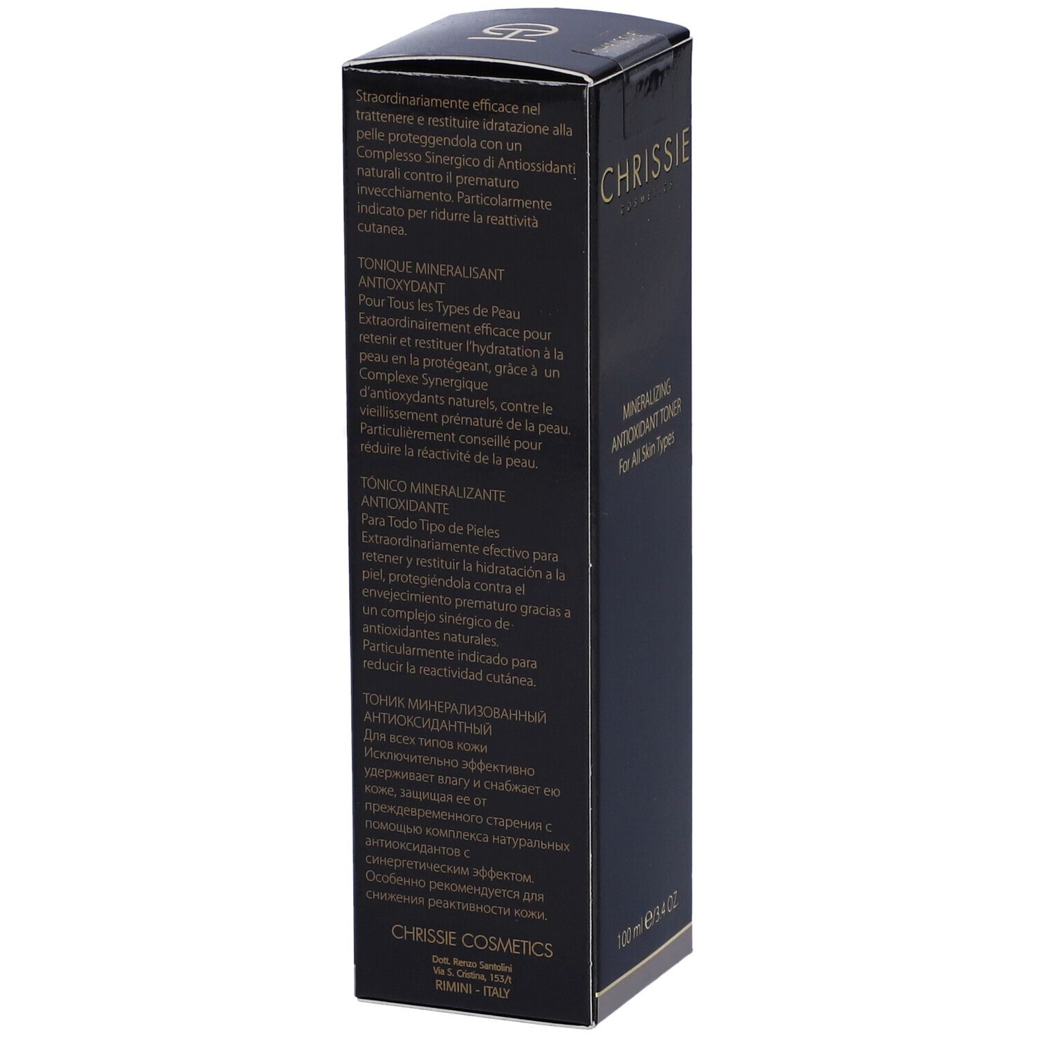 Chrissie Tonico Mineralizzante Antiossidante Tutti i Tipi di Pelle Spray