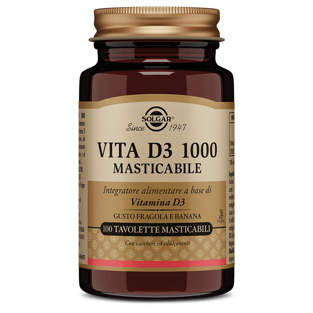 SOLGAR® Vita D3 1000 Masticabile