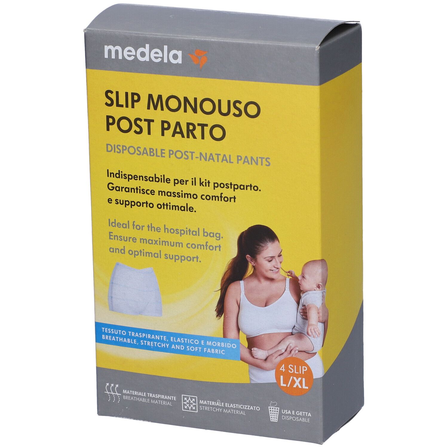 Post-Natal Pants Monouso L/Xl 4 Pezzi