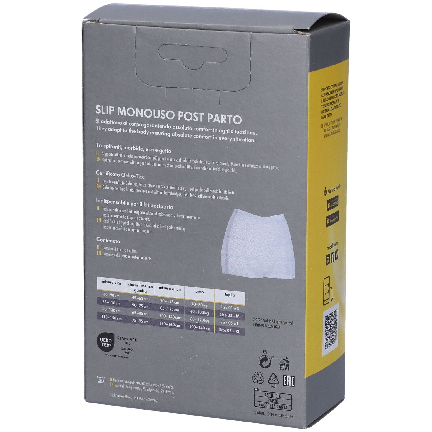Post-Natal Pants Monouso L/Xl 4 Pezzi