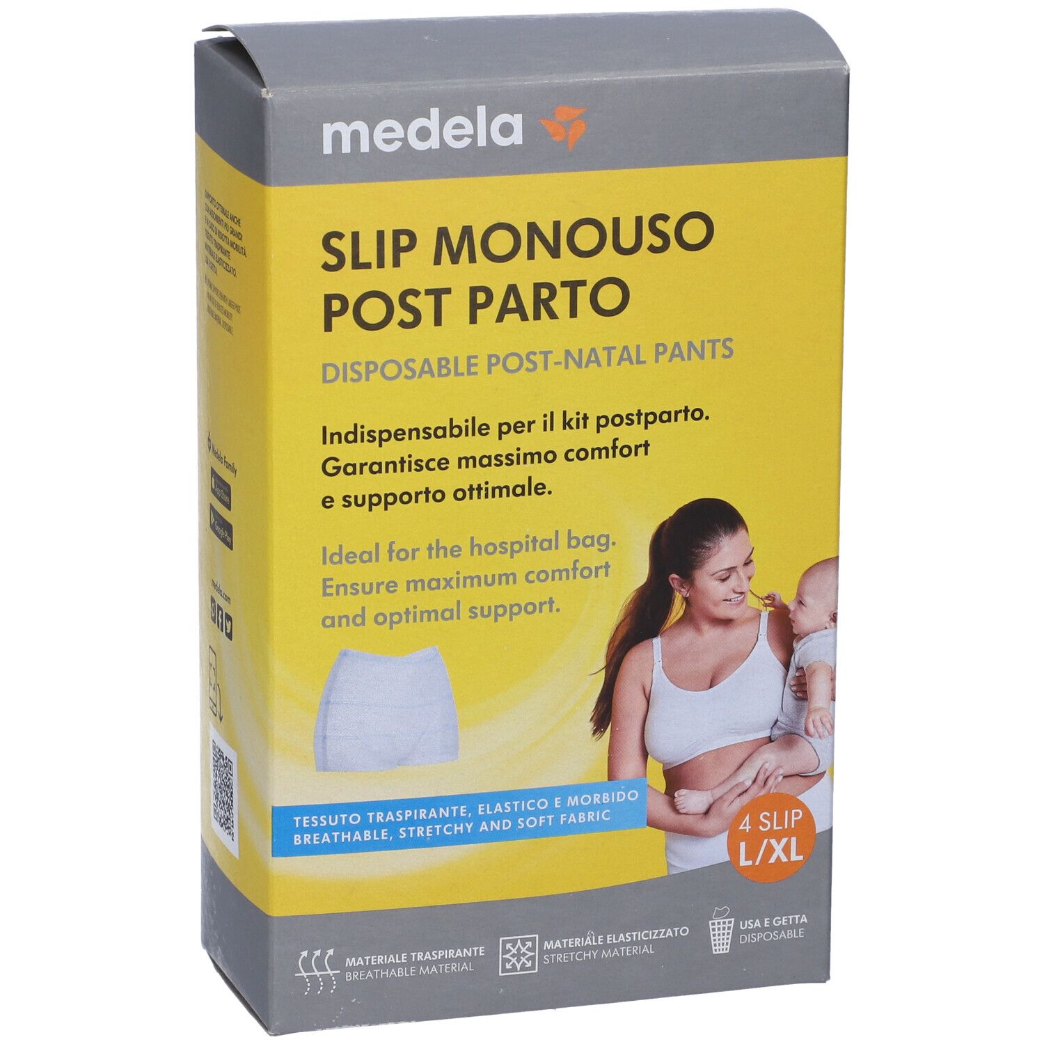 Post-Natal Pants Monouso L/Xl 4 Pezzi
