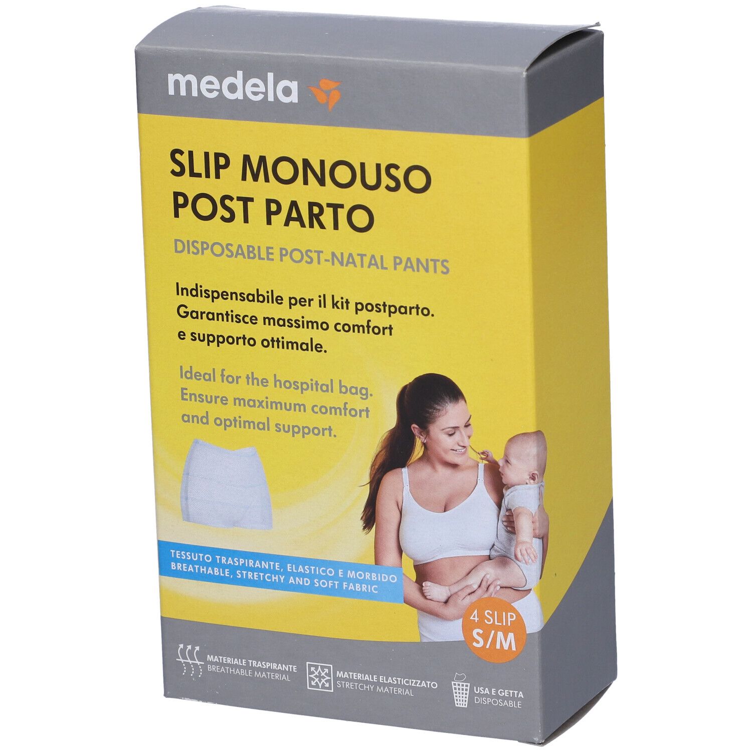 Post-Natal Pants S/M Monouso 4 Pezzi