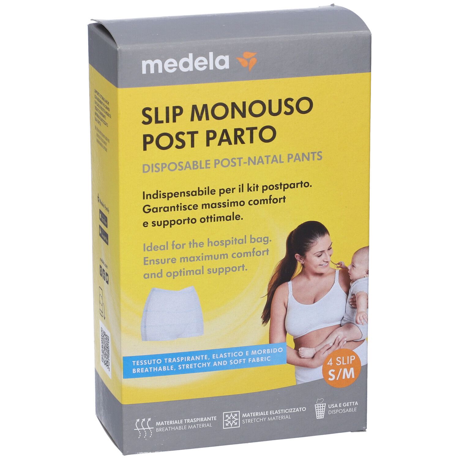 Post-Natal Pants S/M Monouso 4 Pezzi