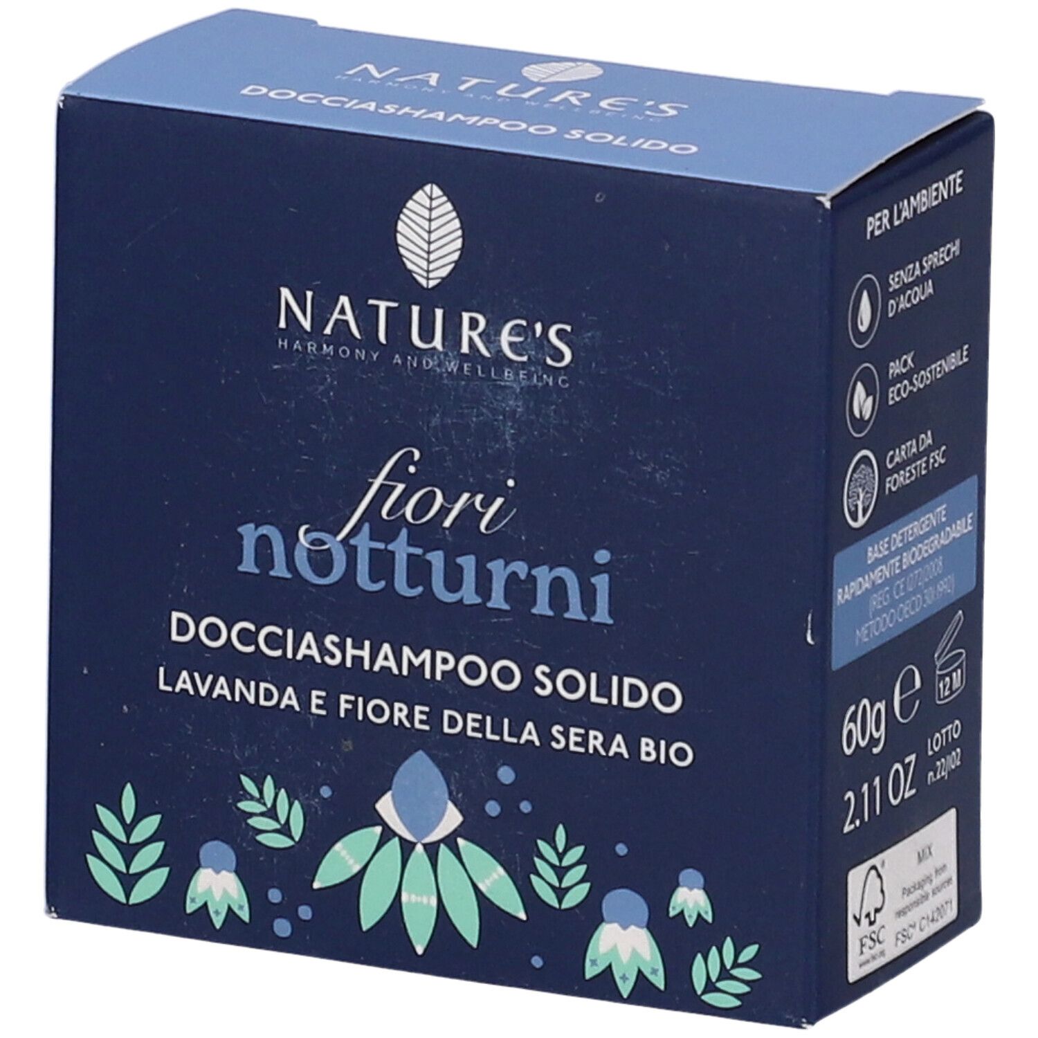 Nature'S Fiori Notturni Shampoo Solido 60 G Edizione Limitata