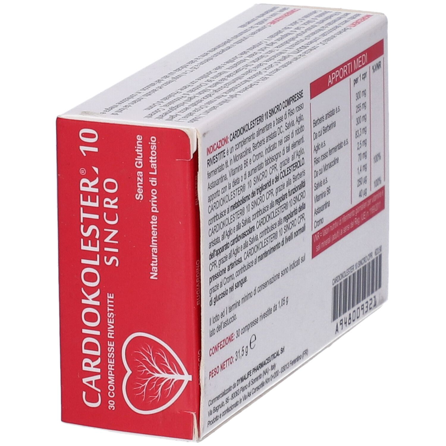 Cardiokolester 10 Sincro 30 Compresse Rivestite