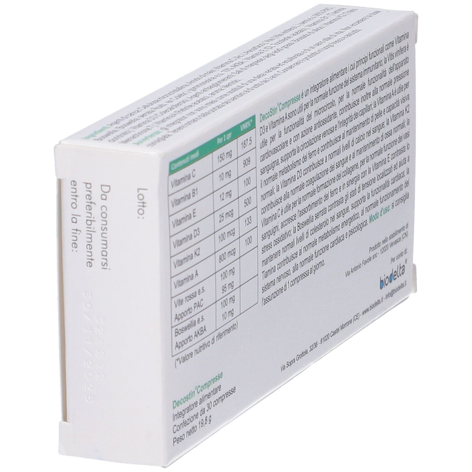 Decostin Compresse 30 Compresse