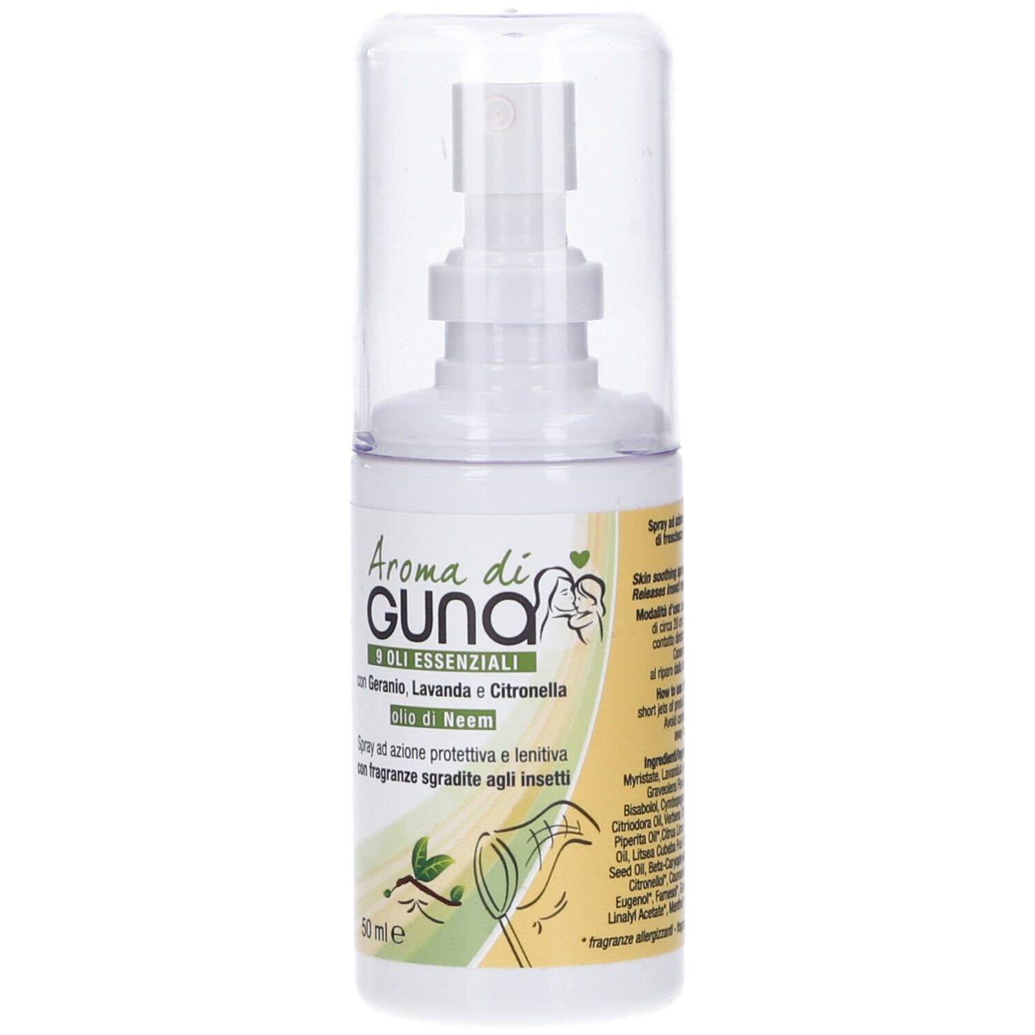 Aroma di Guna Spray con 9 Oli Essenziali