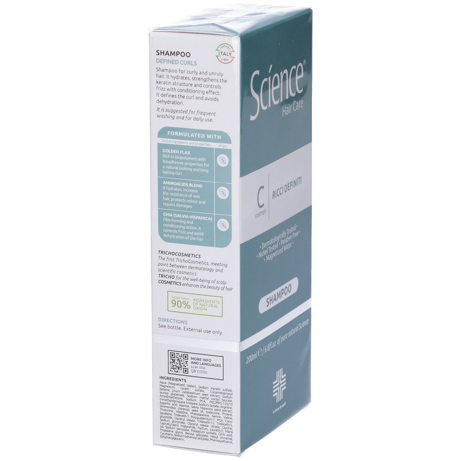 Science Hair Care Shampoo Ricci Definiti 200ml