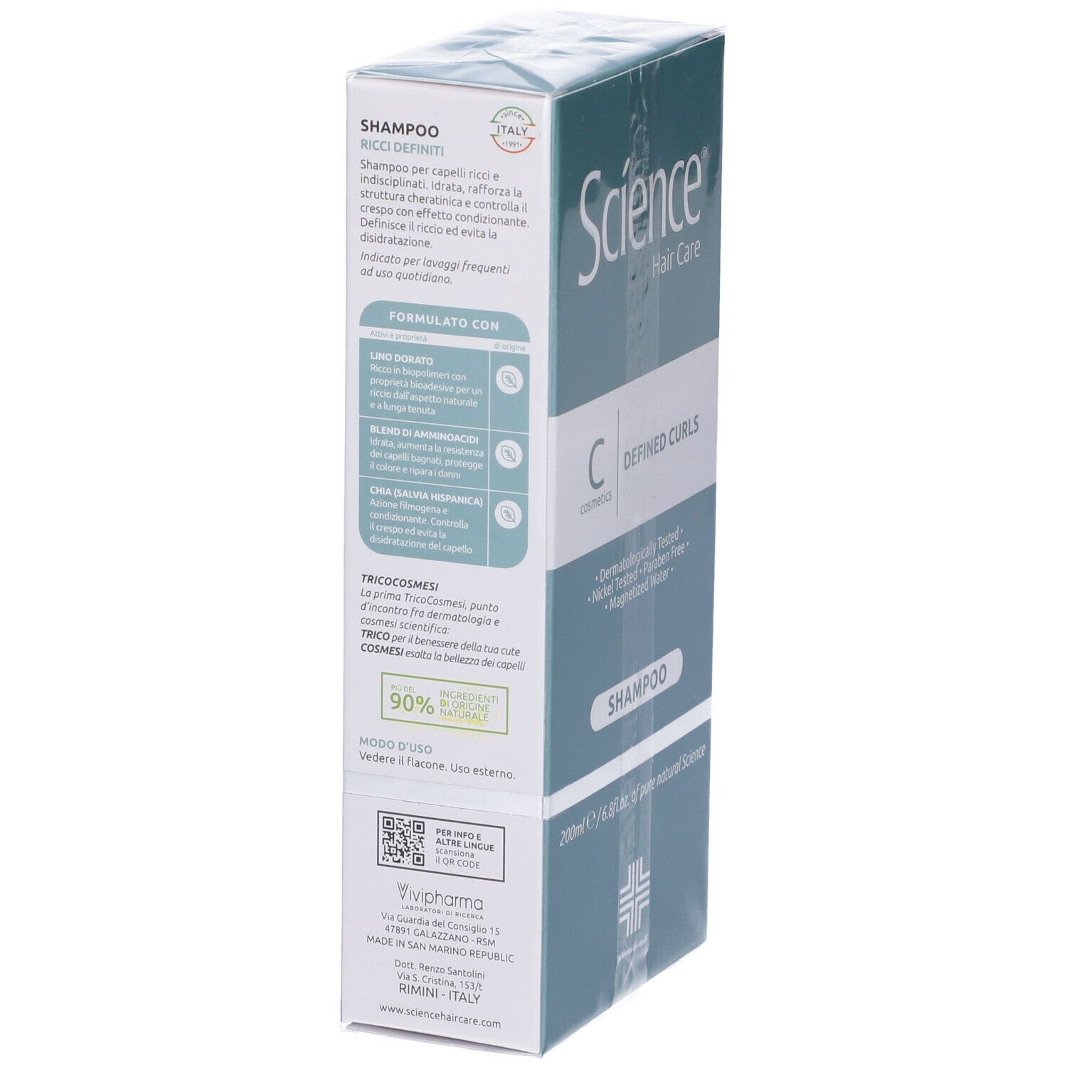 Science Hair Care Shampoo Ricci Definiti 200ml