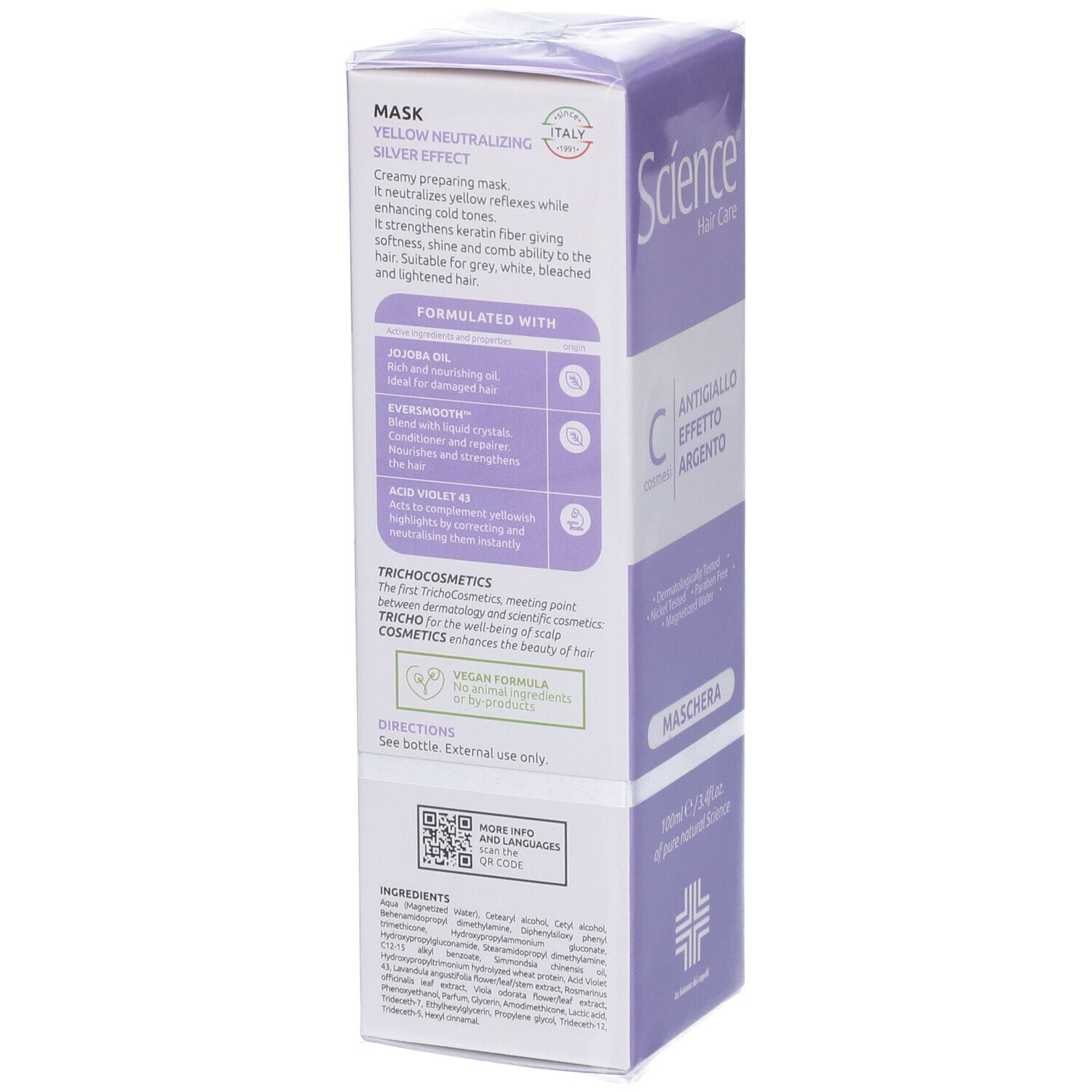 Science Hair Care Maschera Antigiallo 100ml