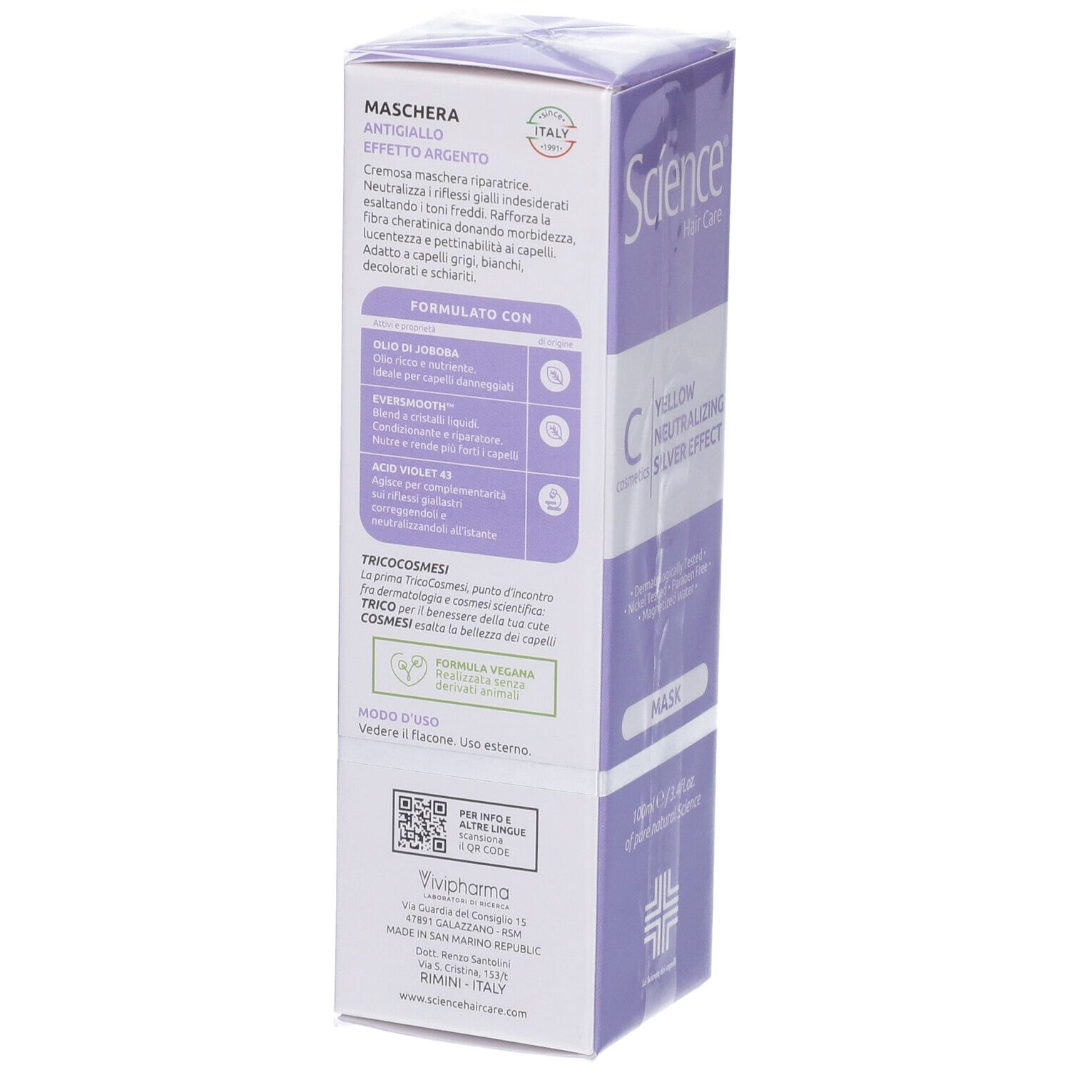 Science Hair Care Maschera Antigiallo 100ml