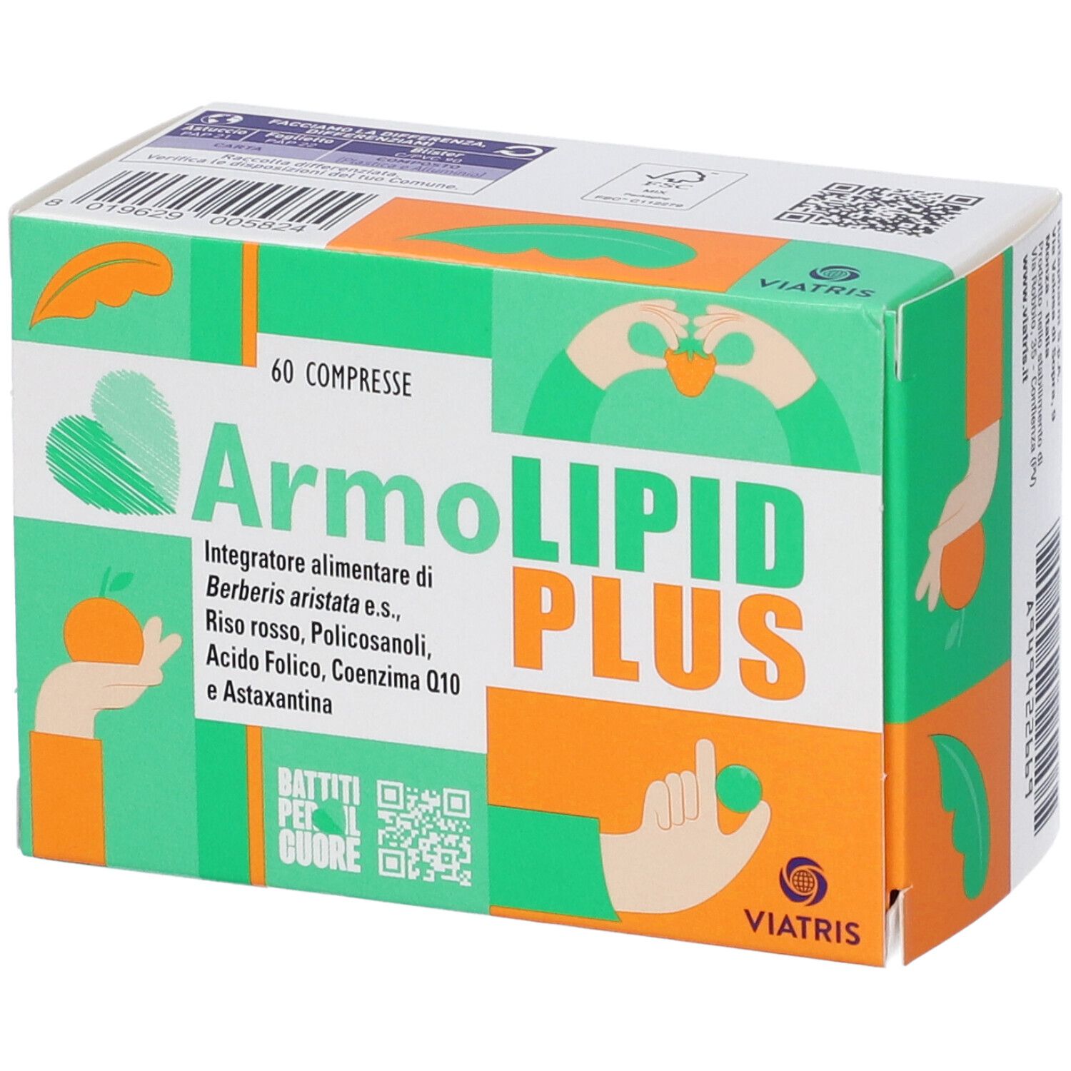 ArmoLIPID PLUS Integratore Alimentare 60 Compresse Edizione Limitata Battiti Per Il Cuore