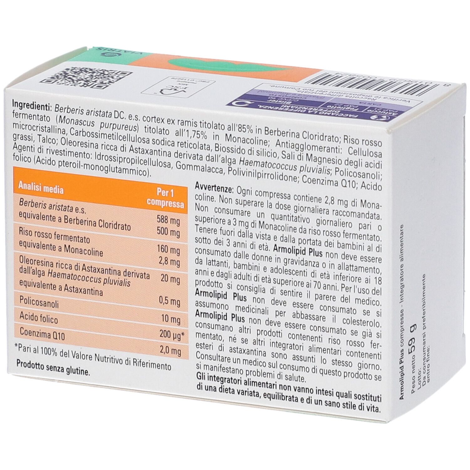 ArmoLIPID PLUS Integratore Alimentare 60 Compresse Edizione Limitata Battiti Per Il Cuore