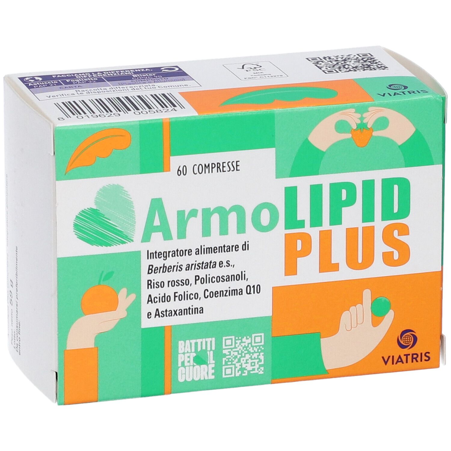 ArmoLIPID PLUS Integratore Alimentare 60 Compresse Edizione Limitata Battiti Per Il Cuore