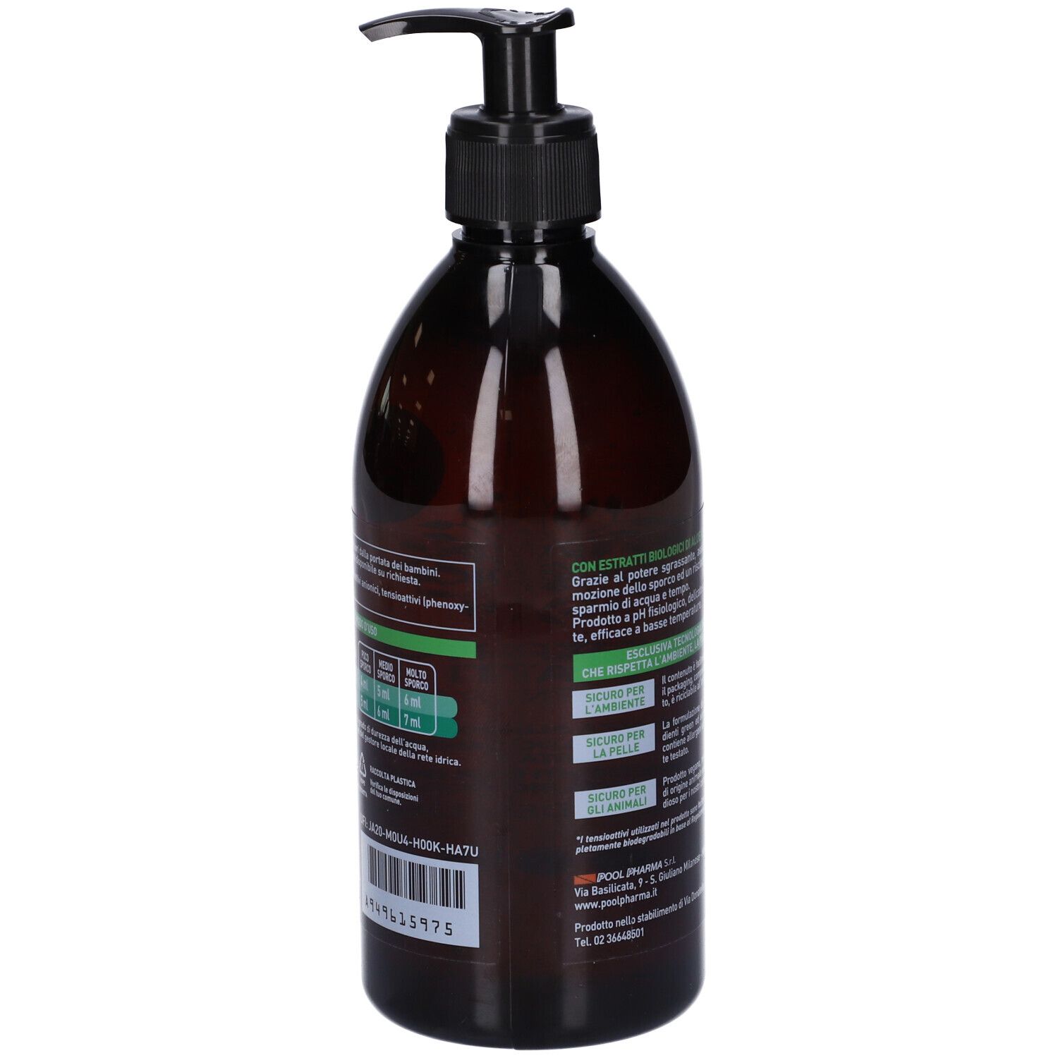 Etereal Detergente Piatti Ecobio Concentrato alla Mela Verde e Limone
