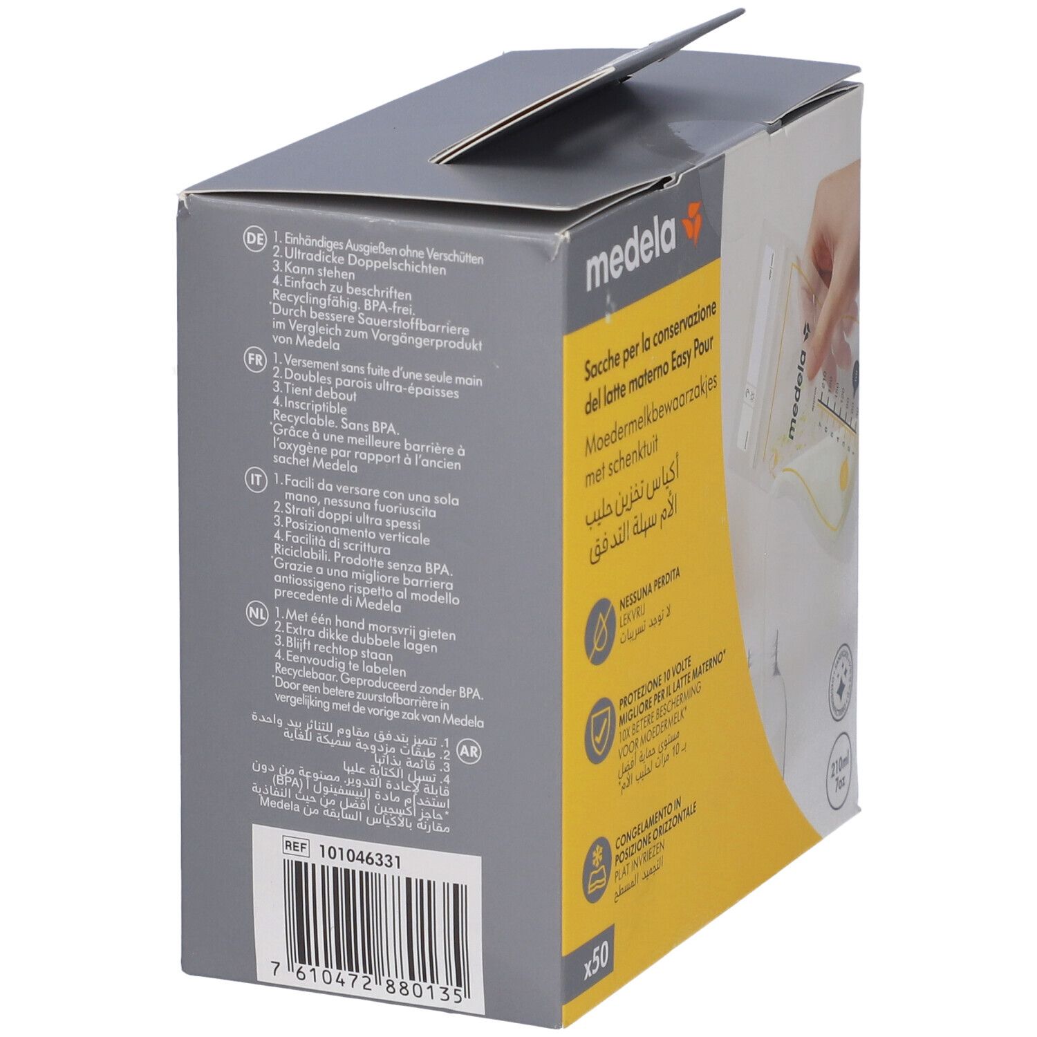Easy Pour Sacca Conservazione Latte Materno 50 Pezzi