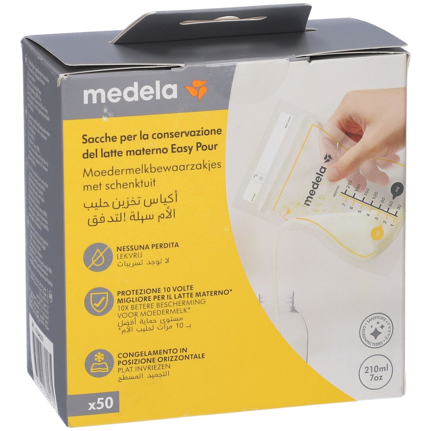 Easy Pour Sacca Conservazione Latte Materno 50 Pezzi