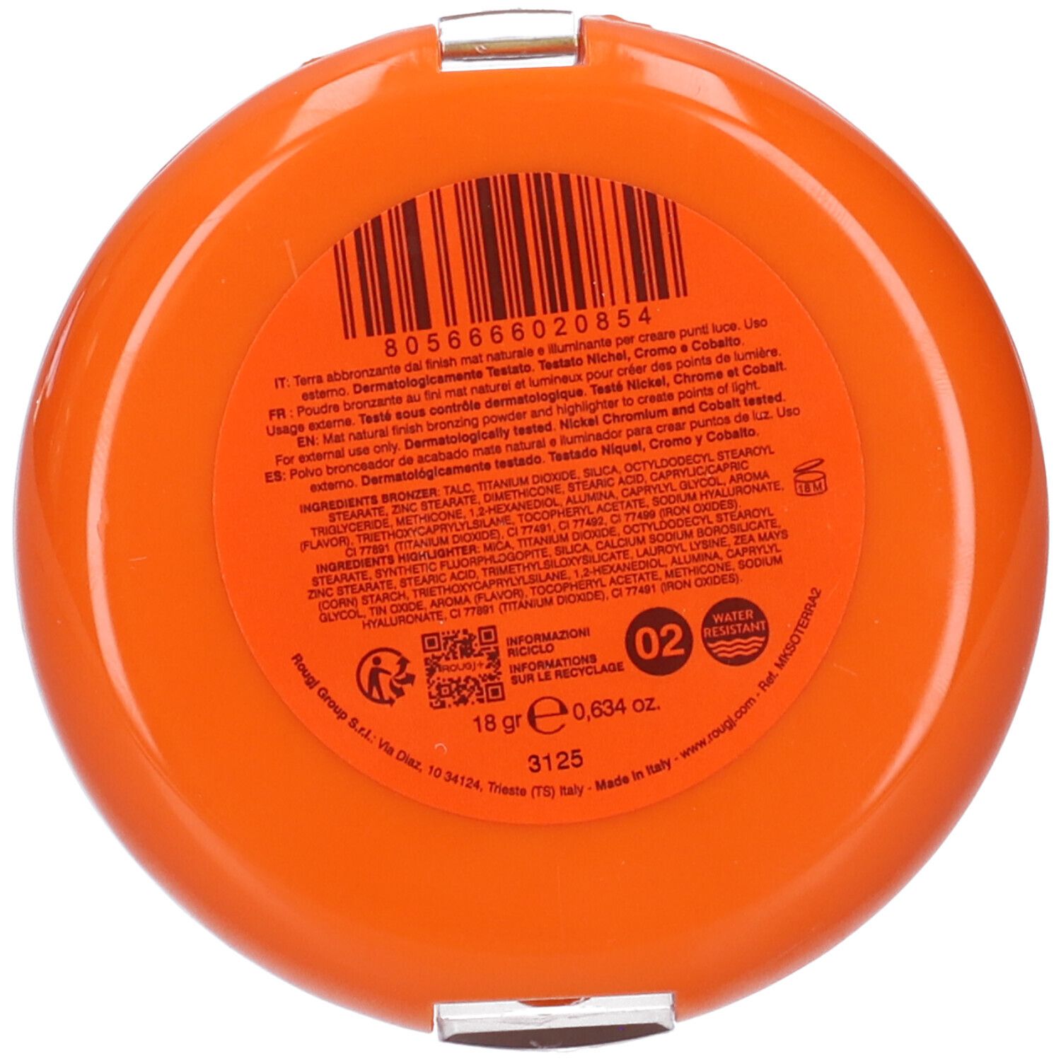 ROUGJ+ Terra Abbronzante Water Resistant SPF15 Sun Effect Tonalità 02