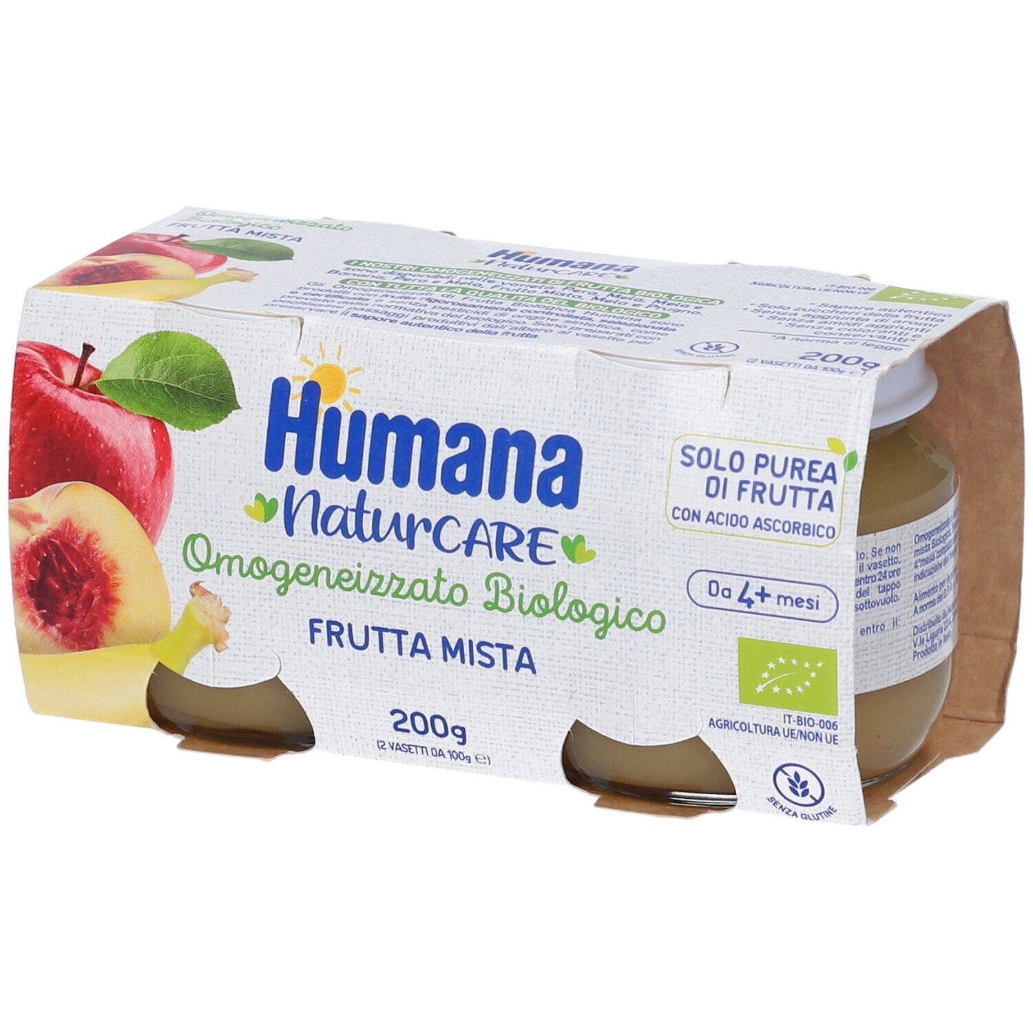 Humana Naturcare Omogeneizzato Bio Frutta Mista