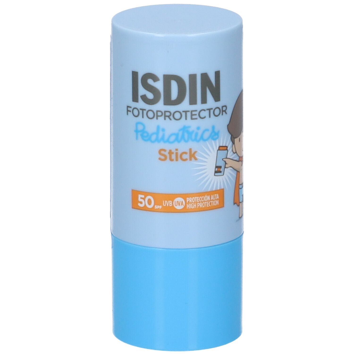 Stick blu. ISDIN Fotoprotector Pediatrics Stick. SPF50. Per bambini.