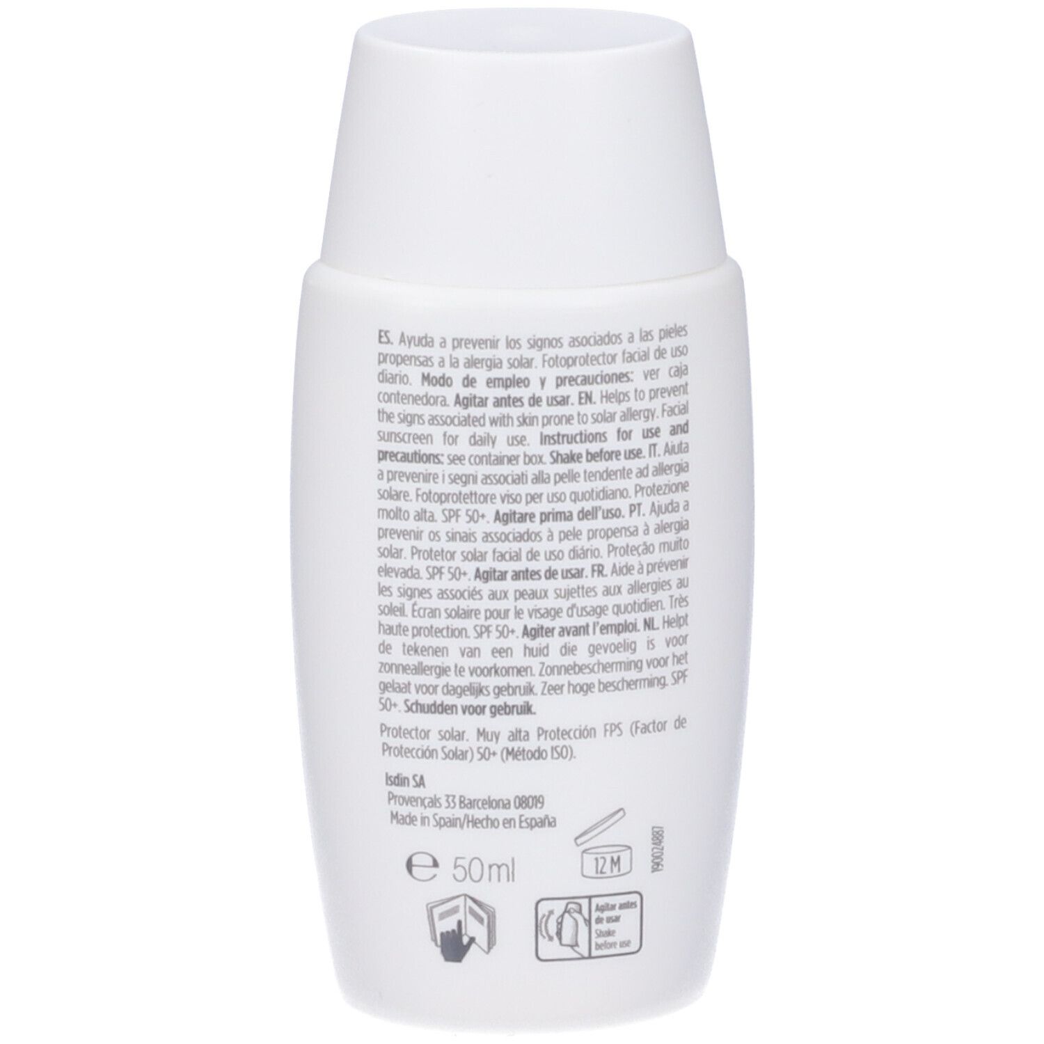 ISDIN Fotoultra 100 Solar Allergy Protect Fluido SPF 50+
