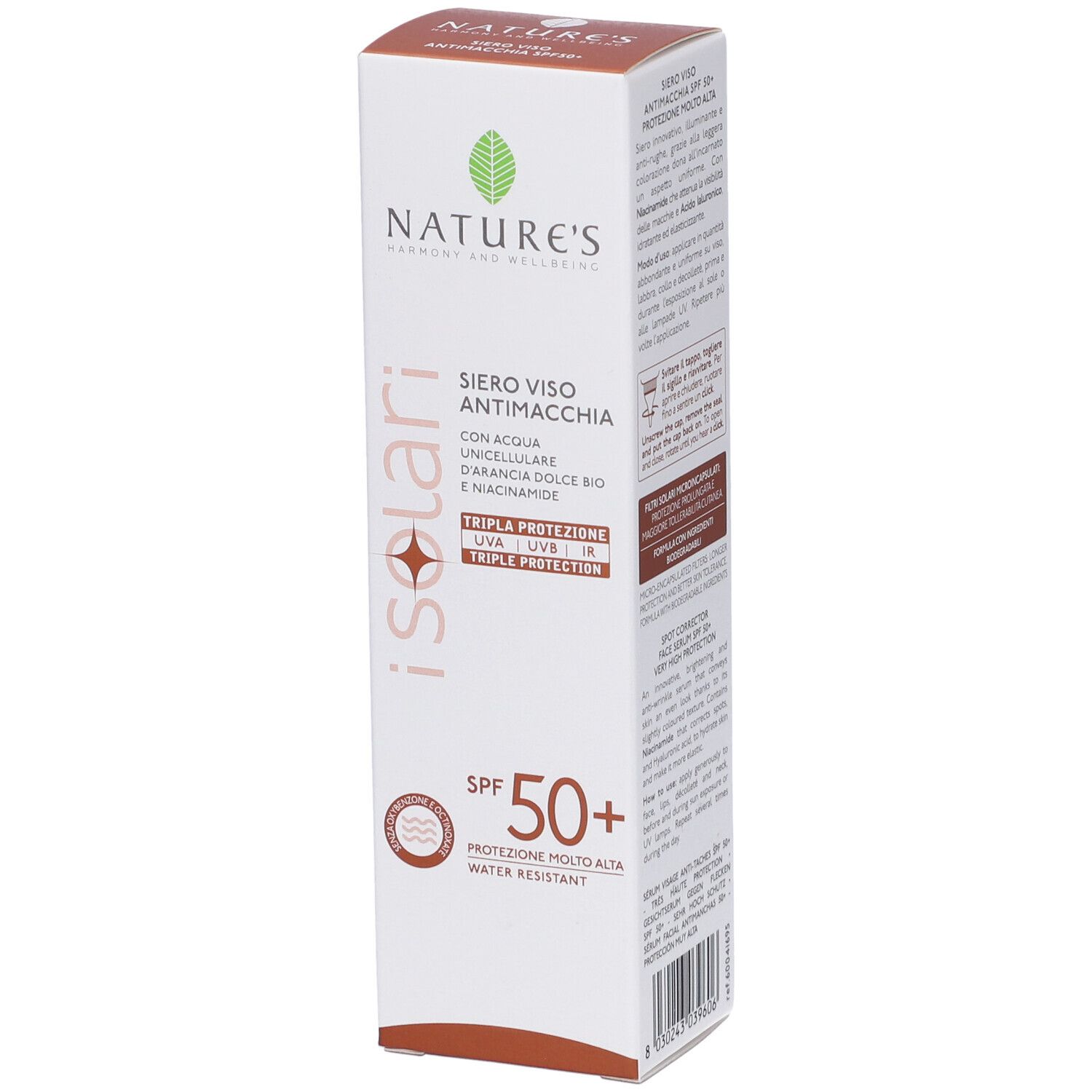 Nature'S I Solari Siero Viso Antimacchia Spf50+