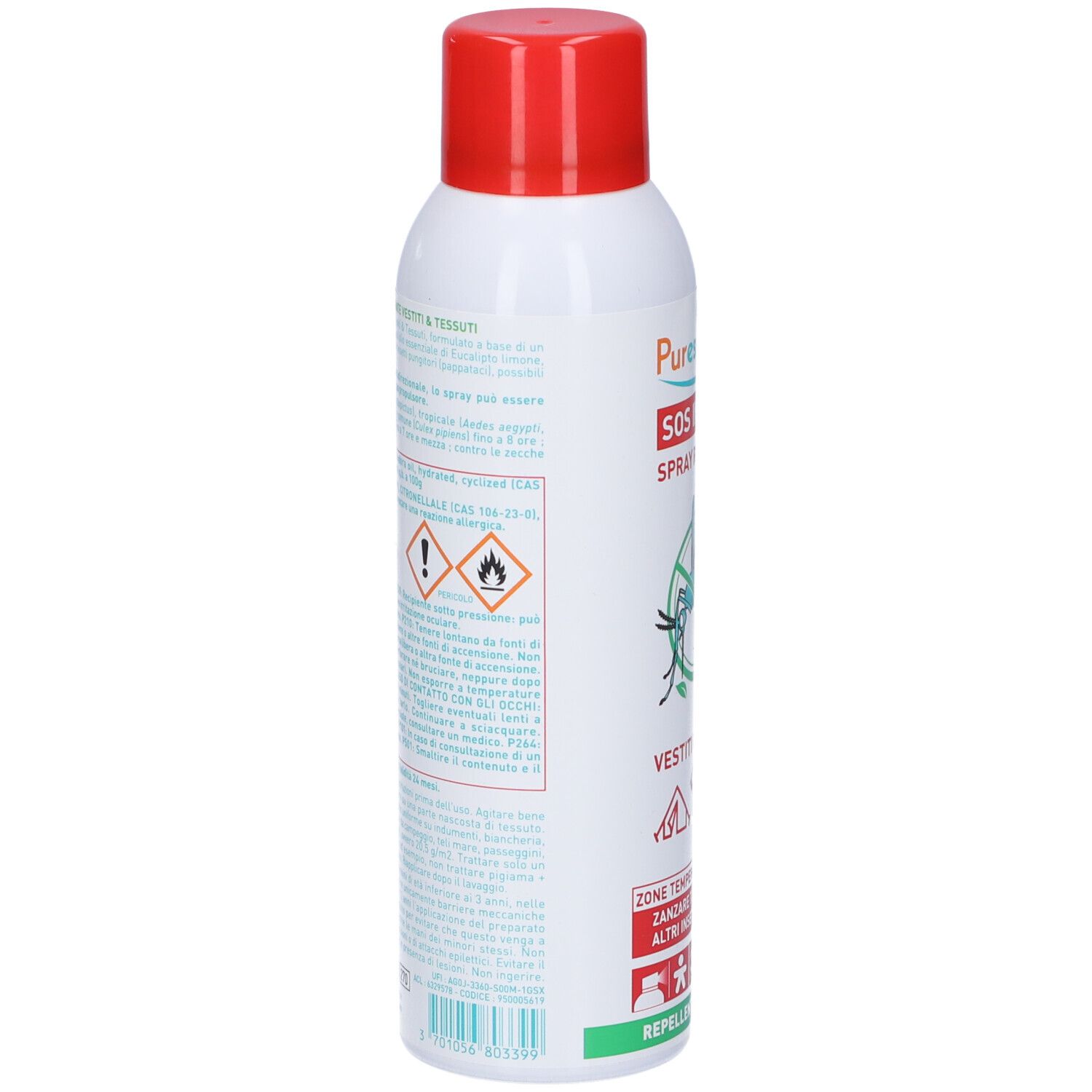 Sos Insetti Spray Repellente Vestiti&Tessuti
