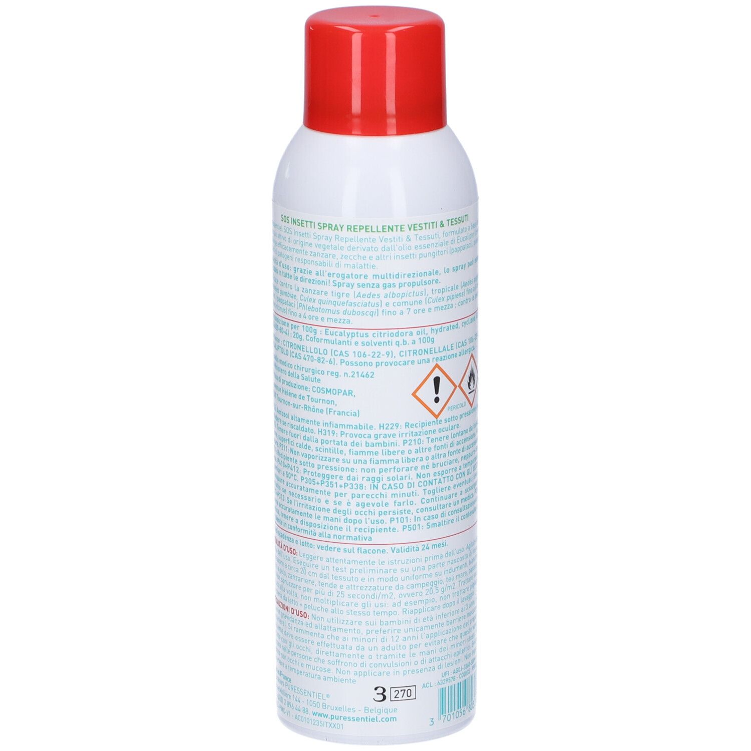 Sos Insetti Spray Repellente Vestiti&Tessuti