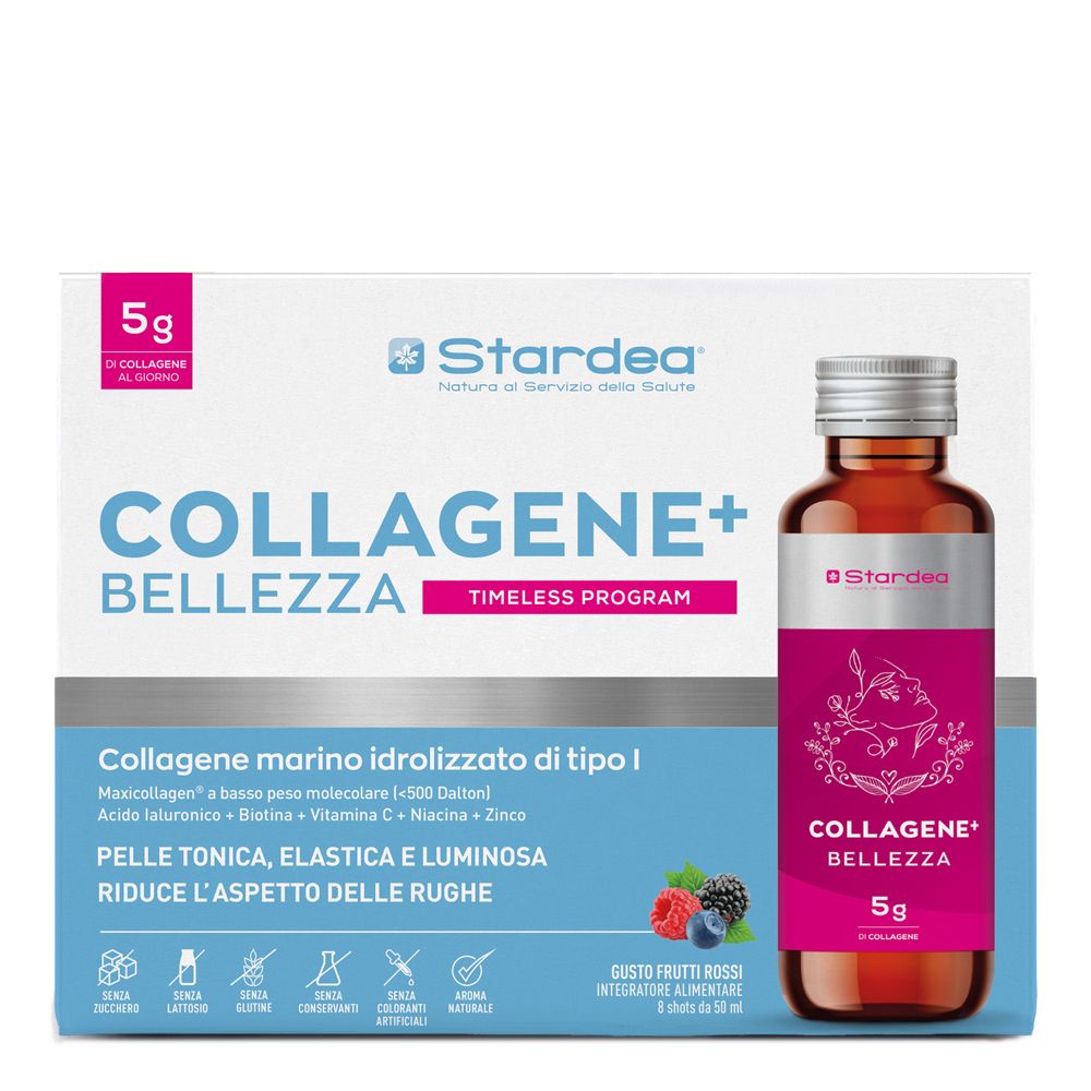 Stardea Collagene + Bellezza Shot da Bere a Base di Collagene Marino Di Tipo 1 e Acido Ialuronico - risparmia il 10% con il codice: Stardea10