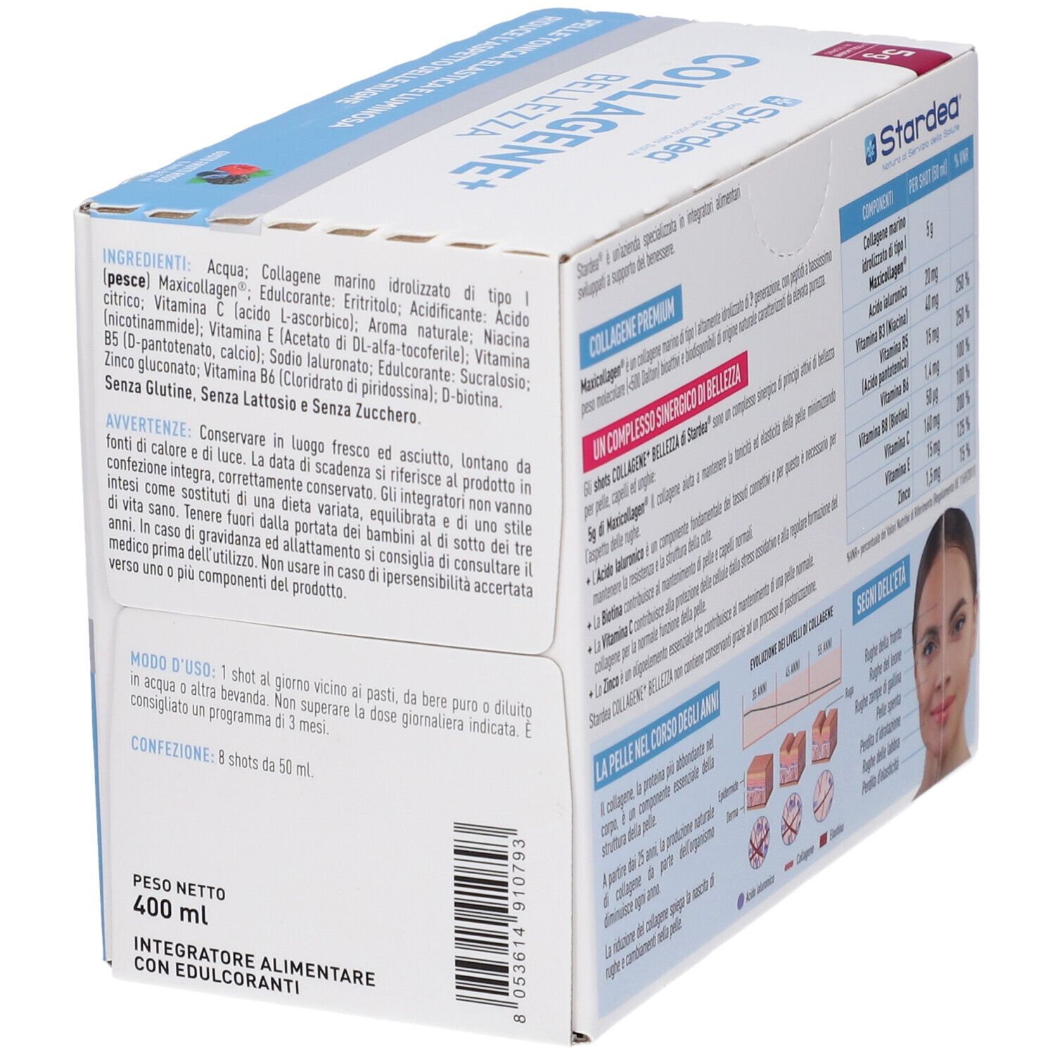 Stardea Collagene + Bellezza Shot da Bere a Base di Collagene Marino Di Tipo 1 e Acido Ialuronico - risparmia il 10% con il codice: Stardea10