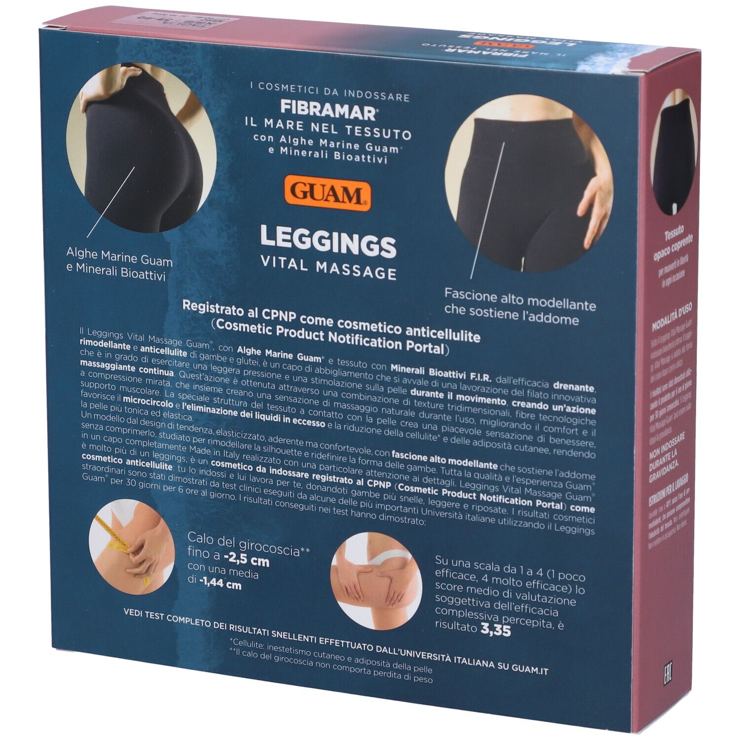 Guam Fibramar Leggings Vital Massage Xs/S - risparmia il 10% con il codice: Guam10