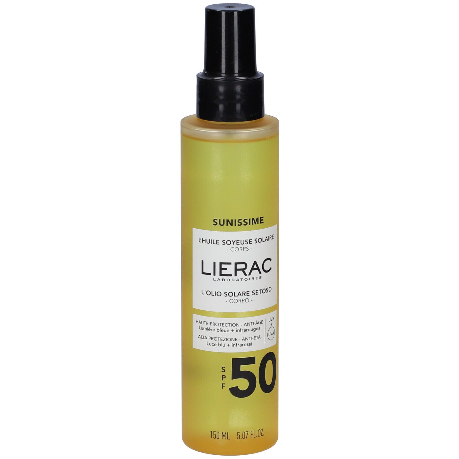 Lierac Sunissime Olio Solare Setoso SPF50