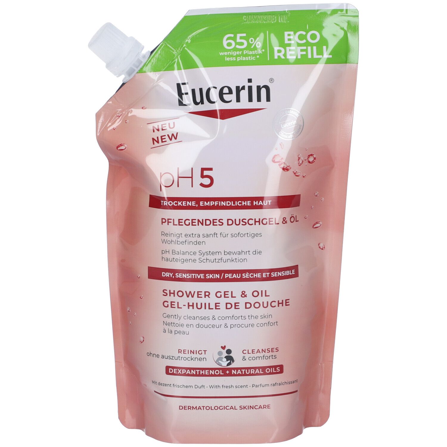 Eucerin Gel & Olio Doccia Delicato REFILL