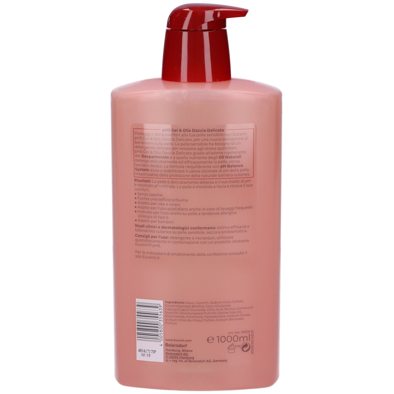 Eucerin Gel & Olio Doccia Delicato 1000ml