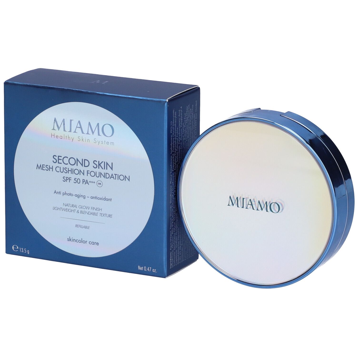 Miamo Second Skin Mesh Cushion Foundation Fondotinta Tonalitá Shell