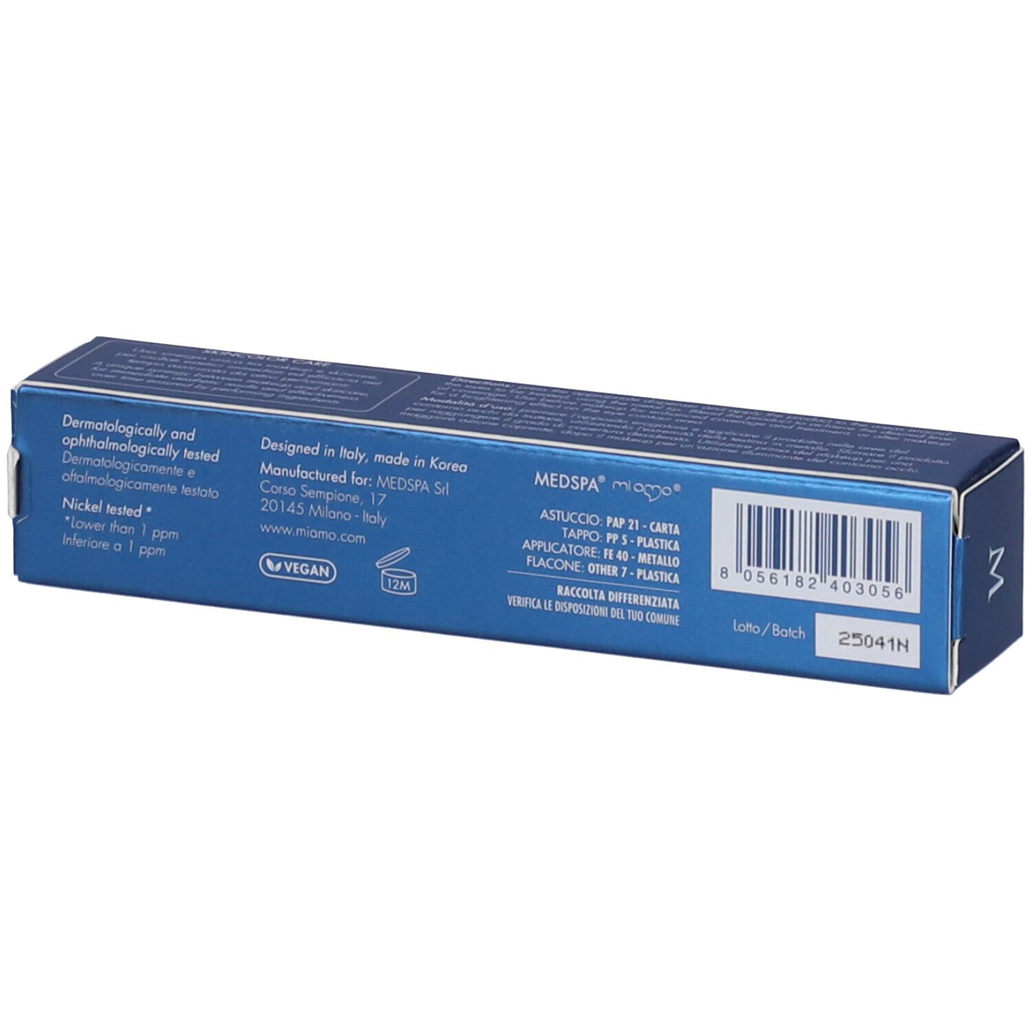 MIAMO Global Eye Defence Sunscreen Concealer SPF 30 Tonalità OAT