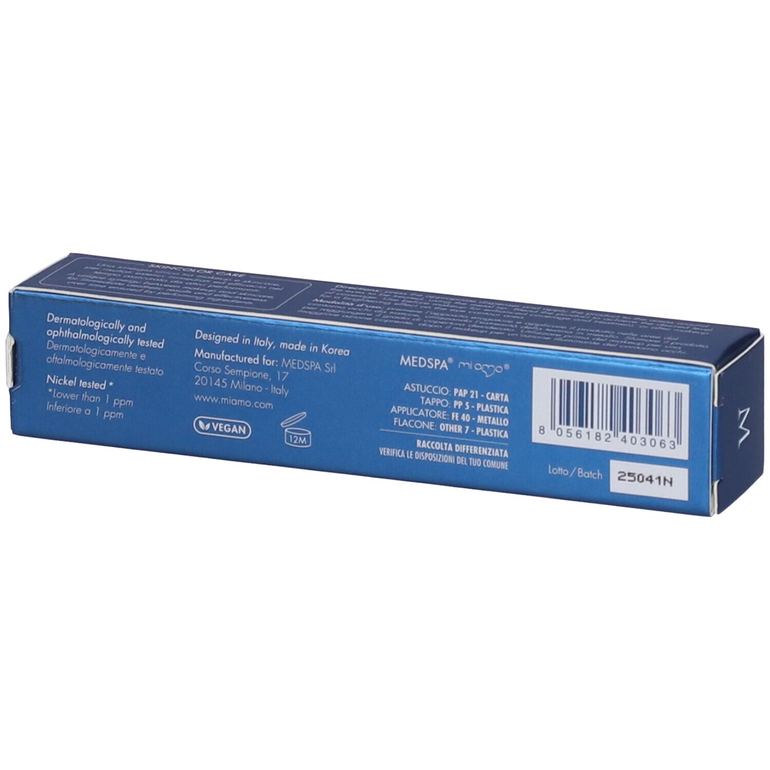 MIAMO Global Eye Defence Sunscreen Concealer SPF 30 Tonalità VANILLA