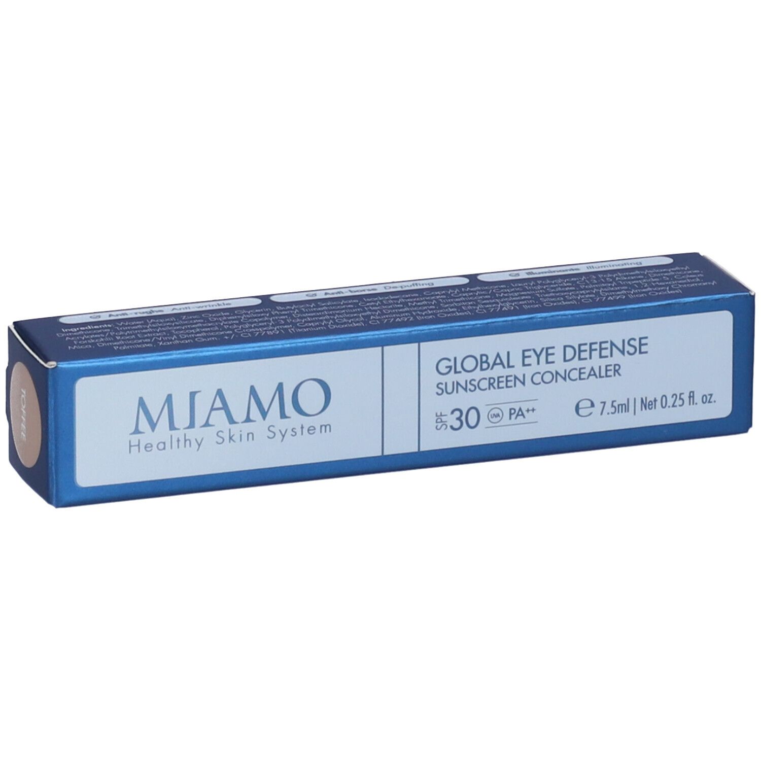 MIAMO Global Eye Defence Sunscreen Concealer SPF 30 Tonalità TOFFEE